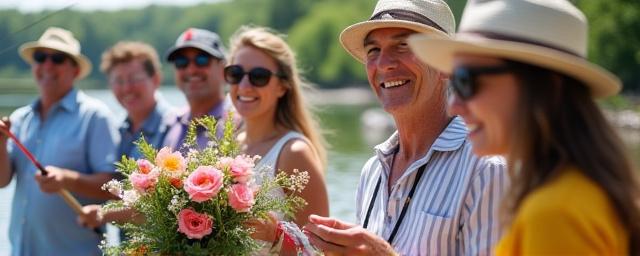 Fishing club group packages with floral social events